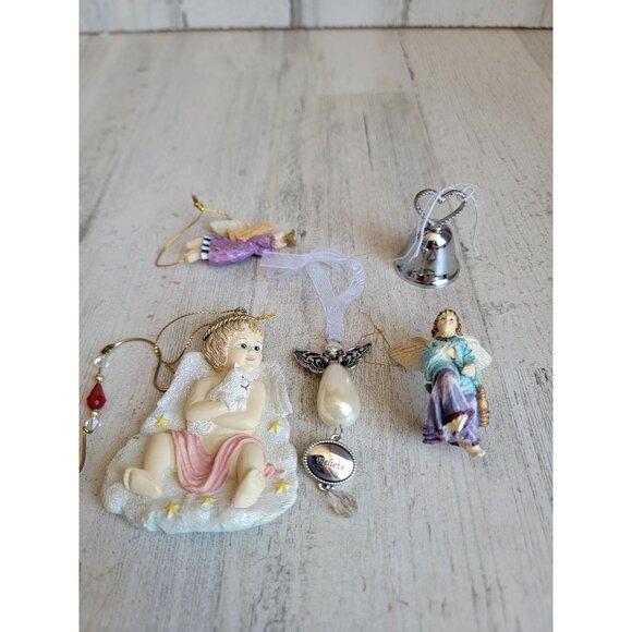 Variety angel cherub bell heart kitten ornament Xmas - Picture 7 of 8